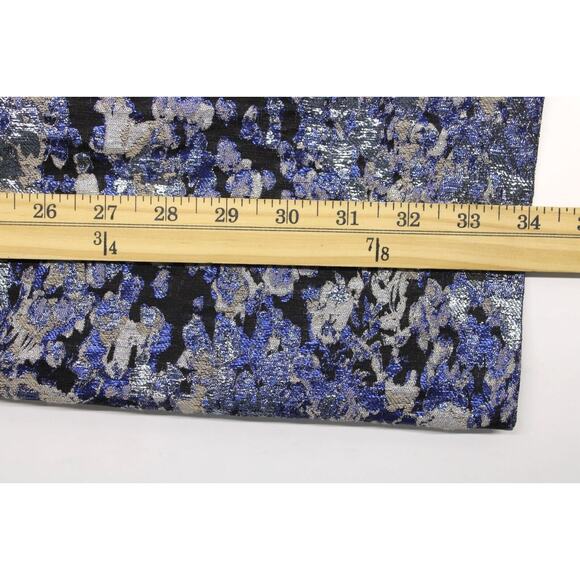 Aidan Mattox Women's Cocktail Mini Dress Blue Metallic Sleeveless Sz 2 NEW - Picture 5 of 9